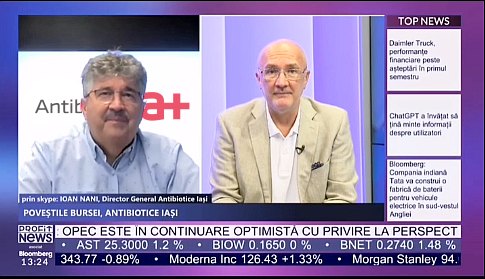 „Poveștile Bursei” la Profit NEWS TV - Invitat Ioan Nani, CEO @ Antibiotice Iași